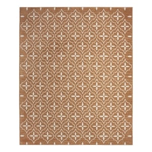 Pemberly Row Modern / Contemporary 5'x7' Copper Fabric Area Rug