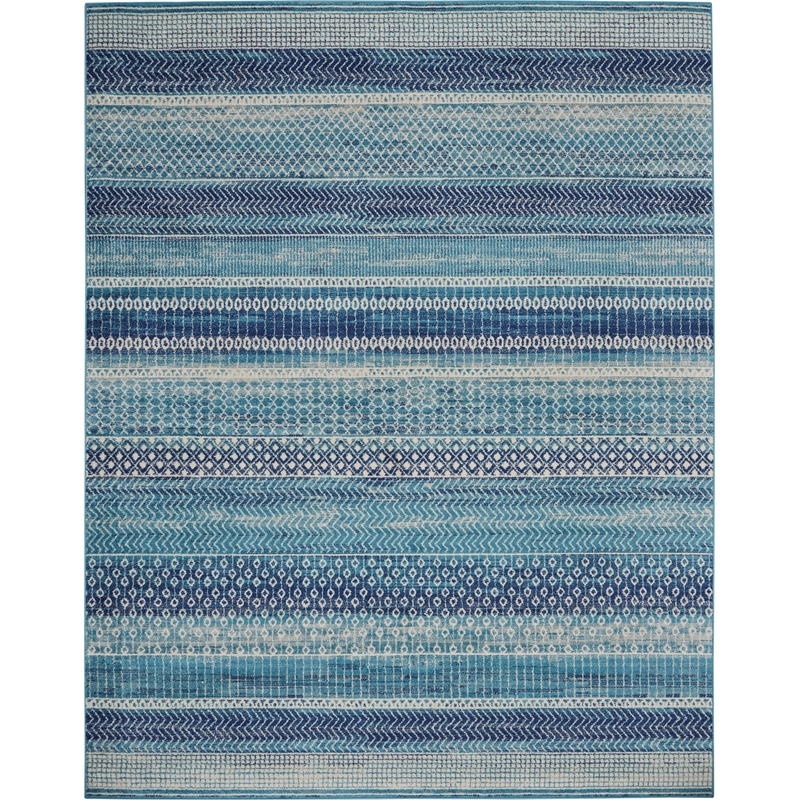 Pemberly Row Modern / Contemporary Home 6'x9' Navy Blue Area Rug
