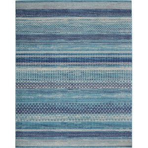 Pemberly Row Modern / Contemporary Home 6'x9' Navy Blue Area Rug