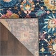 Pemberly Row Transitional 7'x10' Navy and Blue Fabric Bohemian Area Rug