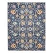 Pemberly Row Transitional 7'x10' Navy and Blue Fabric Bohemian Area Rug