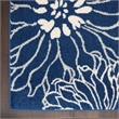 Pemberly Row Modern / Contemporary 9'x12' Navy Ivory Fabric Area Rug