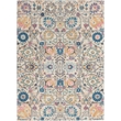 Pemberly Row 5'x7' Ivory Multicolor Fabric Bohemian Area Rug