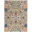 Pemberly Row 4'x6' Ivory Multicolor Fabric Bohemian Area Rug