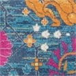 Pemberly Row Transitional 6' Runner Denim Fabric Bohemian Area Rug