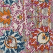 Pemberly Row 8' Runner Pink and Gray Fabric Bohemian Area Rug