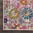 Pemberly Row 8' Runner Pink and Gray Fabric Bohemian Area Rug