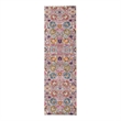 Pemberly Row 8' Runner Pink and Gray Fabric Bohemian Area Rug