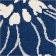 Pemberly Row Modern / Contemporary 2'x3' Navy Ivory Fabric Area Rug