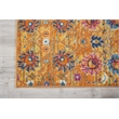 Pemberly Row Transitional 6' Runner Orange Fabric Bohemian Area Rug