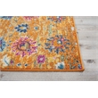 Pemberly Row Transitional 6' Runner Orange Fabric Bohemian Area Rug