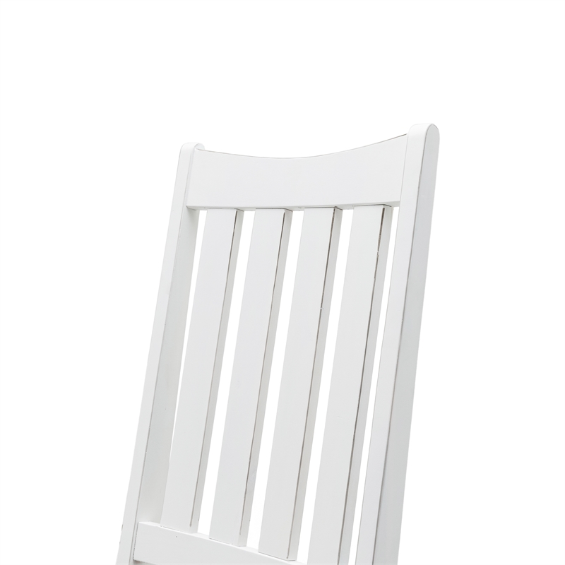 Pemberly Row Coastal Wood Desk & Chair Set in Gray/White Finish