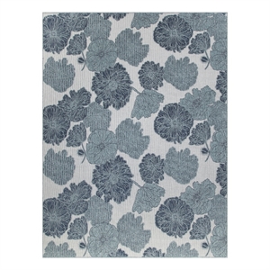 Pemberly Row Modern / Contemporary Home 10'x14' Blue Area Rug