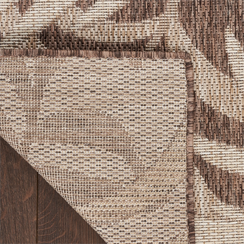 Pemberly Row Modern / Contemporary Home 10'x14' Mocha Area Rug