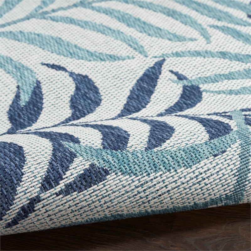 Pemberly Row Modern / Contemporary Home 2'x4' Blue Area Plush Rug