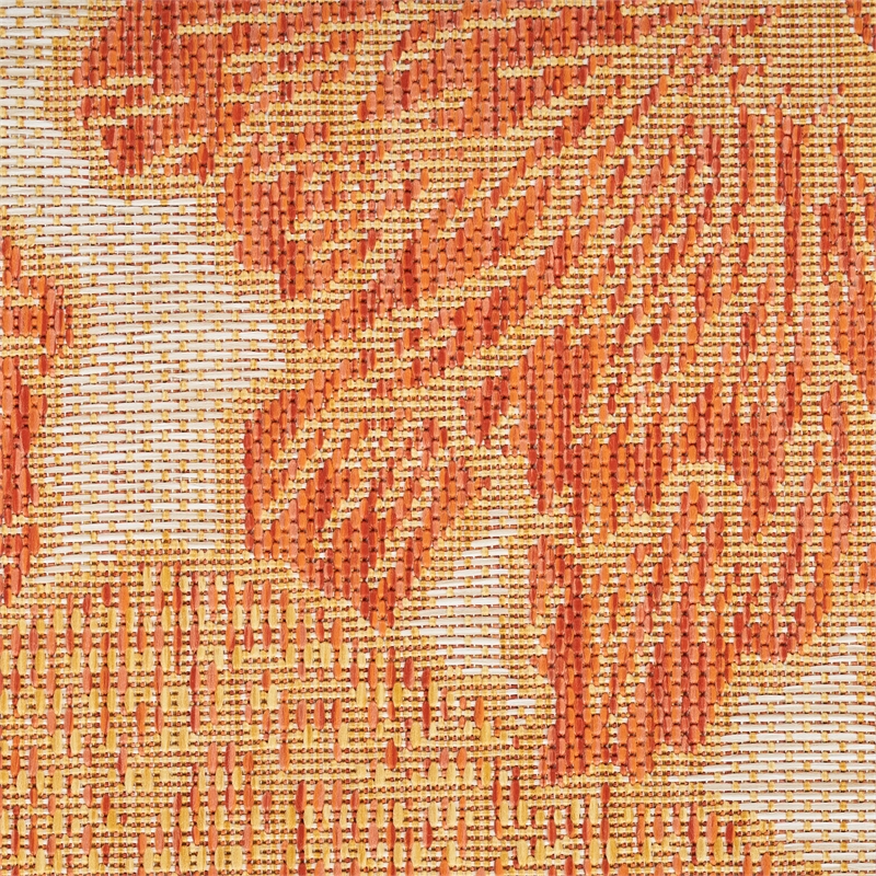 Pemberly Row Modern / Contemporary Home 10'x14' Coral Area Rug