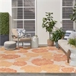 Pemberly Row Modern / Contemporary Home 10'x14' Coral Area Rug