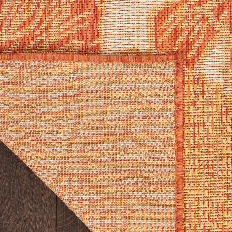 Pemberly Row Modern / Contemporary Home 10'x14' Coral Area Rug