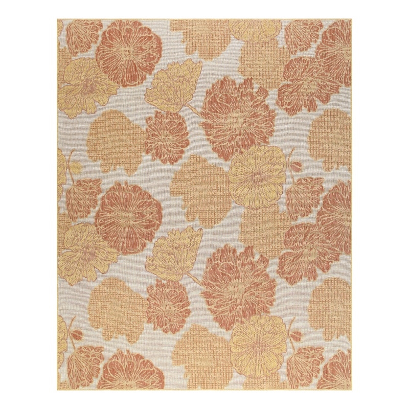 Pemberly Row Modern / Contemporary Home 10'x14' Coral Area Rug