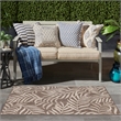Pemberly Row Modern / Contemporary Home 2'x4' Mocha Area Rug