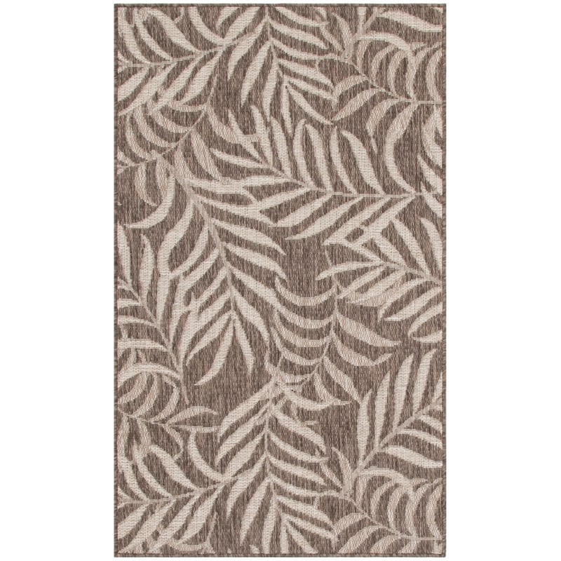 Pemberly Row Modern / Contemporary Home 2'x4' Mocha Area Rug
