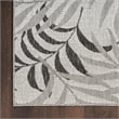 Pemberly Row Modern / Contemporary Home 10'x14' Fabric Grey Area Rug