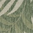 Pemberly Row Contemporary Home 10'x14' Fabric Green Ivory Area Rug