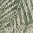 Pemberly Row Contemporary Home 10'x14' Fabric Green Ivory Area Rug