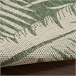 Pemberly Row Contemporary Home 10'x14' Fabric Green Ivory Area Rug