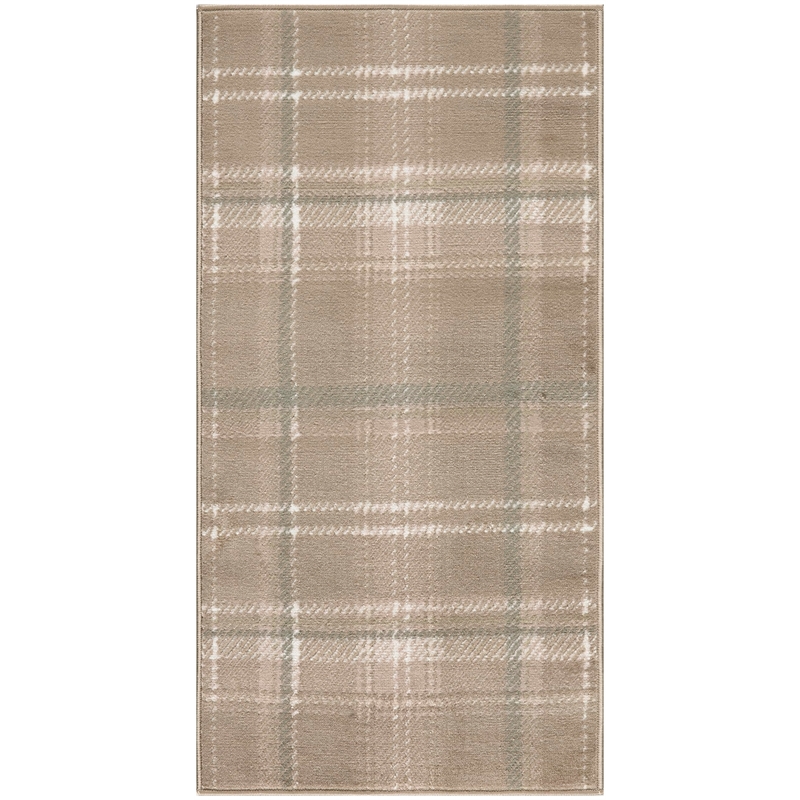 Pemberly Row Modern / Contemporary Home 12' Runner Taupe Area Rug