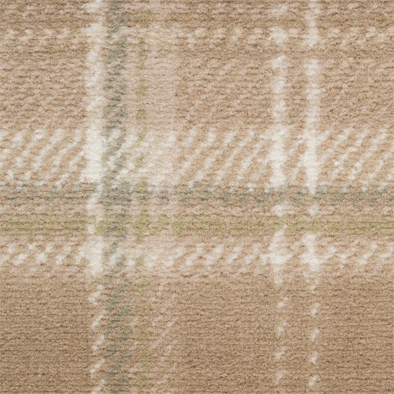 Pemberly Row Modern / Contemporary Home 12' Runner Taupe Area Rug