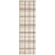 Pemberly Row Contemporary Home 7'x10' Fabric Ivory Beige Area Rug