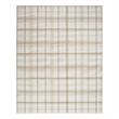 Pemberly Row Contemporary Home 9'x12' Fabric Ivory Beige Area Rug