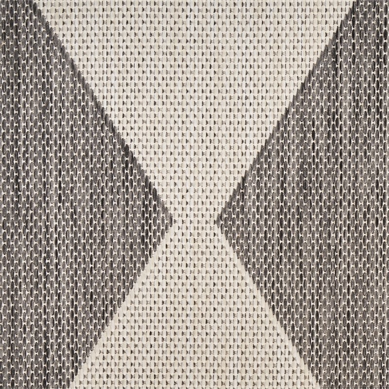 Pemberly Row Contemporary Home 6'x9' Fabric Charcoal Area Rug
