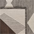 Pemberly Row Contemporary Home 6'x9' Fabric Charcoal Area Rug