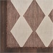 Pemberly Row Contemporary Home 6'x9' Fabric Natural Area Rug