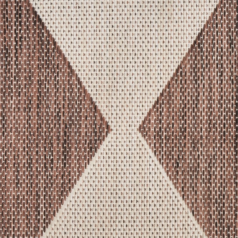 Pemberly Row Contemporary Home 6'x9' Fabric Natural Area Rug