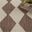 Pemberly Row Contemporary Home 6'x9' Fabric Natural Area Rug