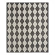 Pemberly Row Modern / Contemporary Home 9'x12' Fabric Black Area Rug