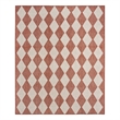 Pemberly Row Contemporary Home 6'x9' Fabric Terracotta Area Rug