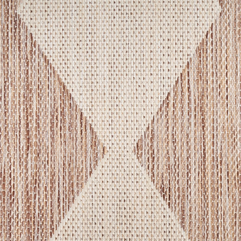 Pemberly Row Modern / Contemporary Home 9'x12' Fabric Beige Area Rug