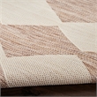 Pemberly Row Modern / Contemporary Home 9'x12' Fabric Beige Area Rug