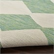 Pemberly Row Contemporary Home 6'x9' Fabric Blue Green Area Rug