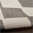 Pemberly Row Contemporary Home 9'x12' Fabric Charcoal Area Rug