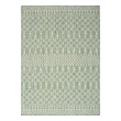 Pemberly Row Modern / Contemporary 4'x6' Fabric Blue Green Area Rug