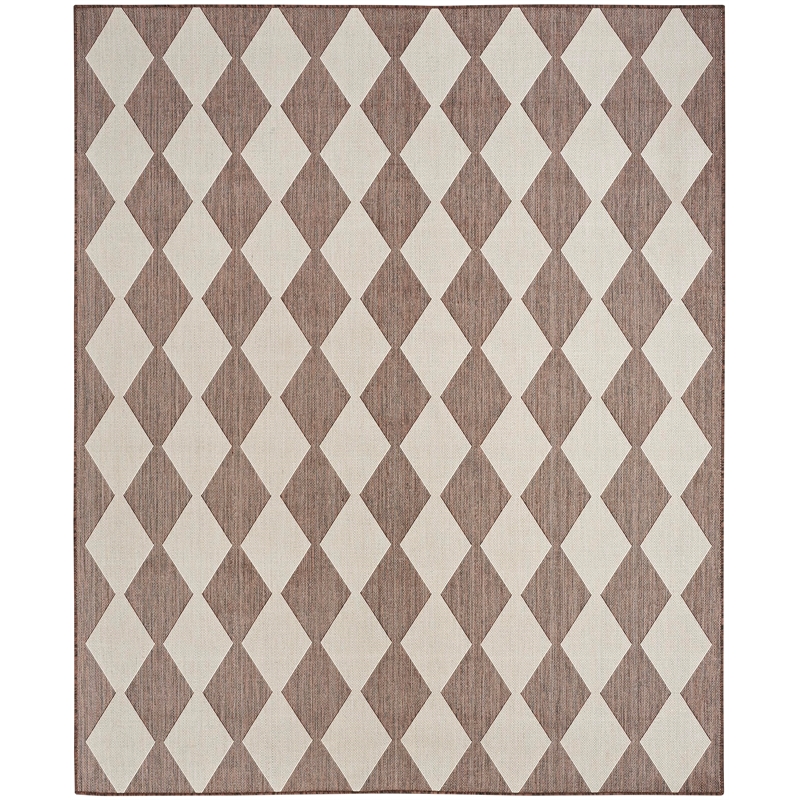 Pemberly Row Contemporary Home 7'x10' Fabric Natural Area Rug