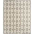 Pemberly Row Contemporary Home 7'x10' Fabric Light Grey Area Rug