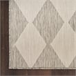 Pemberly Row Contemporary Home 7'x10' Fabric Light Grey Area Rug