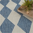Pemberly Row Contemporary Home 7'x10' Fabric Navy Blue Area Rug