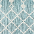 Pemberly Row Modern / Contemporary 4'x6' Fabric Aqua Area Rug